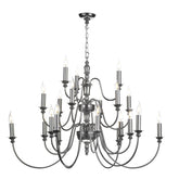 David Hunt Lighting Dickens 21 Light Pewter DIC2167